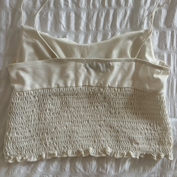 White ruffle Urban Outfitters Top - Picture 4 of 5